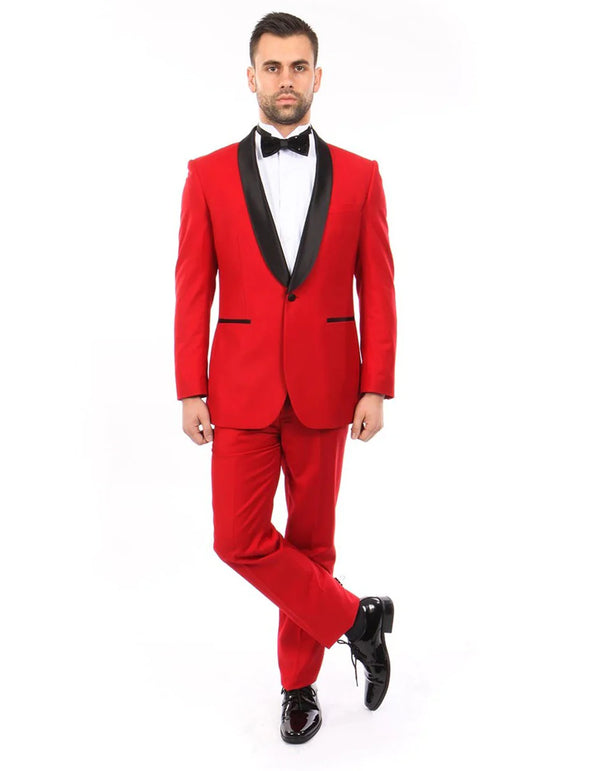 Red Prom Suit - Red Suit For Prom - Red Groom Suit - AlbertoNardoniStore