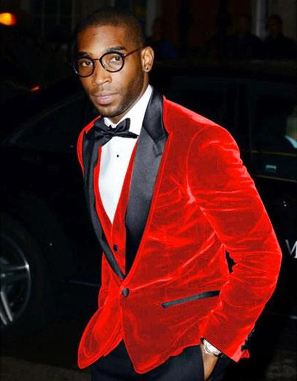 Red Prom Suit - Red Suit For Prom - Red Groom Suit - AlbertoNardoniStore