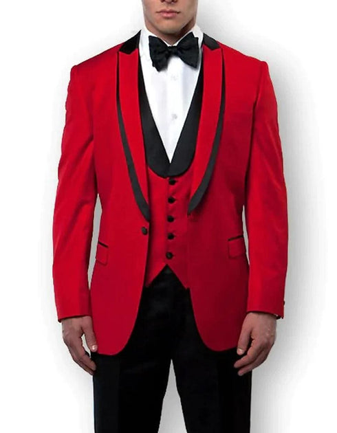 Red Prom Suit - Red Suit For Prom - Red Groom Suit - AlbertoNardoniStore