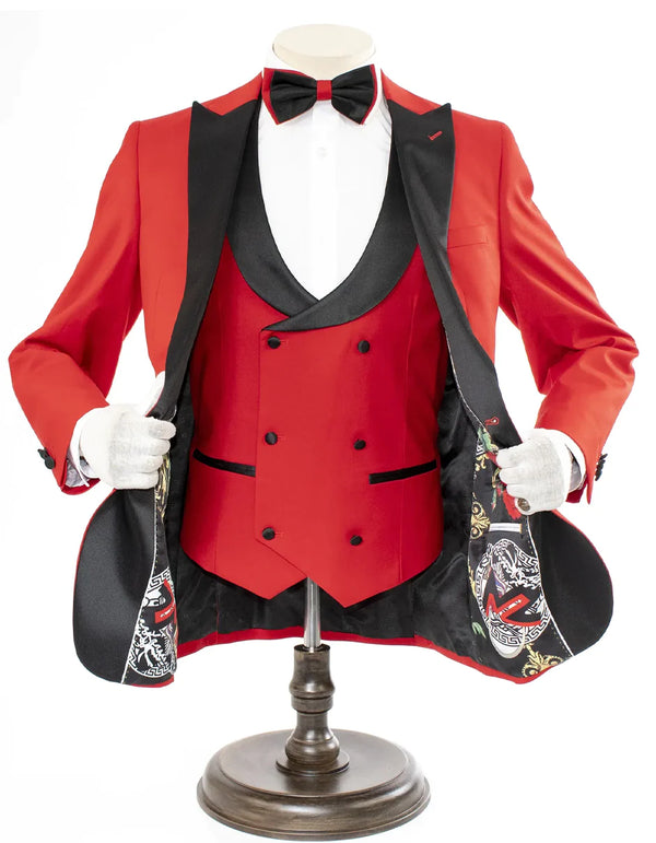 Red Prom Suit - Red Suit For Prom - Red Groom Suit - AlbertoNardoniStore