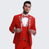 Red Tuxedo With Floral Pattern - AlbertoNardoniStore