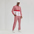 Walking Suit - Mens Houndstooth 2pc Red Tracksuit