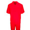 Mens Red Linen Shirt and Pants Casual Outfit Set
