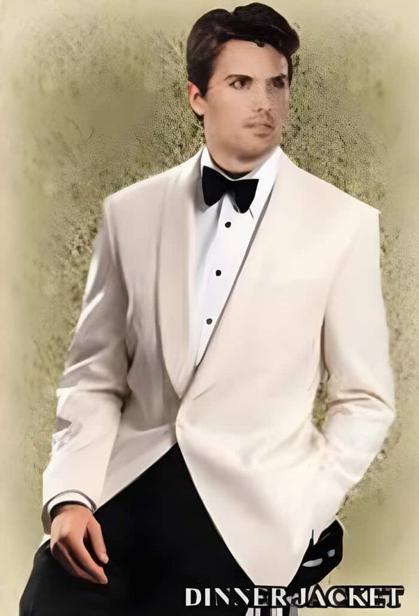 Two buttons White Dinner Jacket Reg : $495 Giorgio Off-White Dinner Jacket On Reduced Price