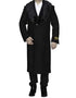 Mens Black Overcoat With Fur Collar For Sale