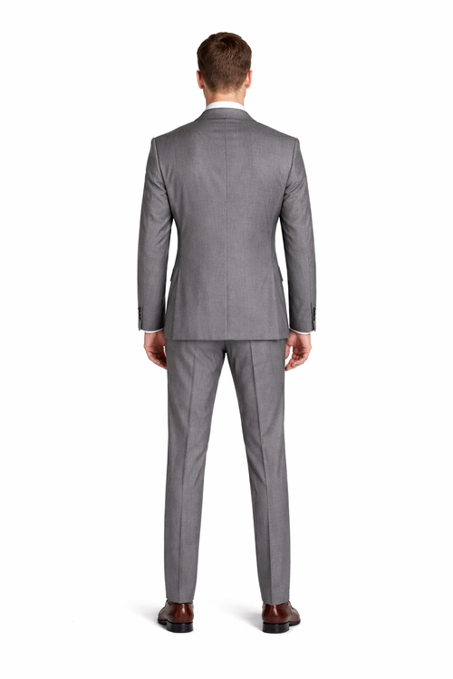 Renoir Suits - Renoir Fashion - Renoir Clothing Super 140s Wool 2-Button CLASSIC FIT Suit in Dark Grey (Short, Regular, and Long Available) by Renoir