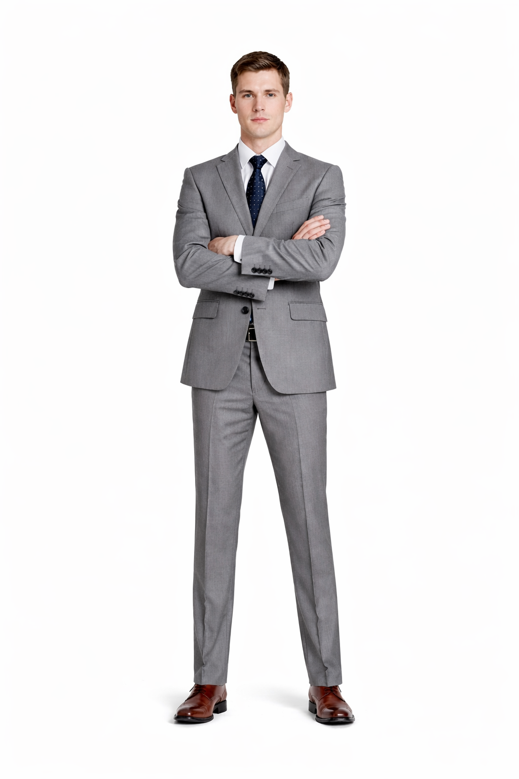 Renoir Suits - Renoir Fashion - Renoir Clothing Super 140s Wool 2-Button CLASSIC FIT Suit in Dark Grey (Short, Regular, and Long Available) by Renoir