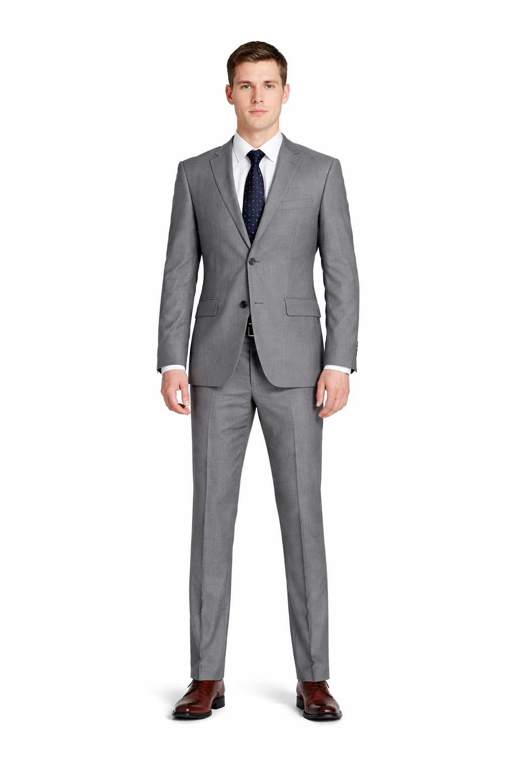 Renoir Suits - Renoir Fashion - Renoir Clothing Super 140s Wool 2-Button CLASSIC FIT Suit in Dark Grey (Short, Regular, and Long Available) by Renoir