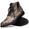 Marco Di Milano Renzo Black Ostrich Hiker Boots 