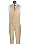 Mens Easter Suit - Jacket and Pants in Summer Color Tan Modern Fit Light Weight