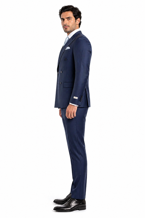 Rossi Man ARTHUR RM2302 Double-Breasted Suit â€“ Sophisticated Tailored Style for Men