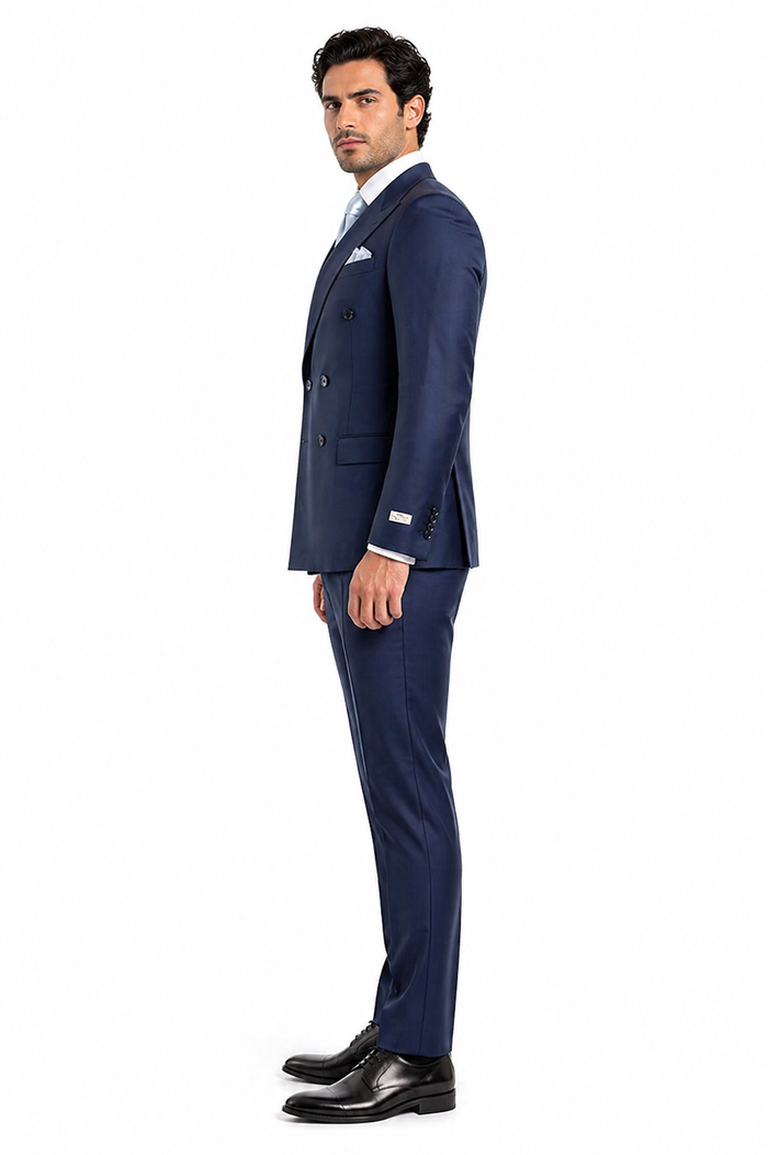 Rossi Man ARTHUR RM2302 Double-Breasted Suit â€“ Sophisticated Tailored Style for Men