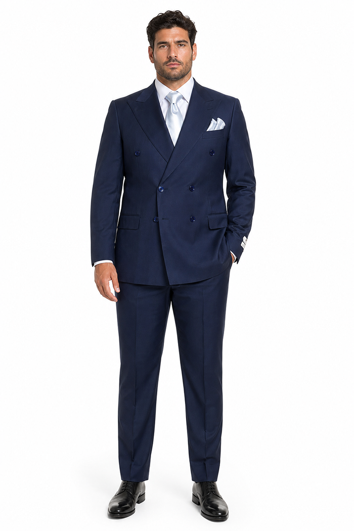 Rossi Man ARTHUR RM2302 Double-Breasted Suit â€“ Sophisticated Tailored Style for Men