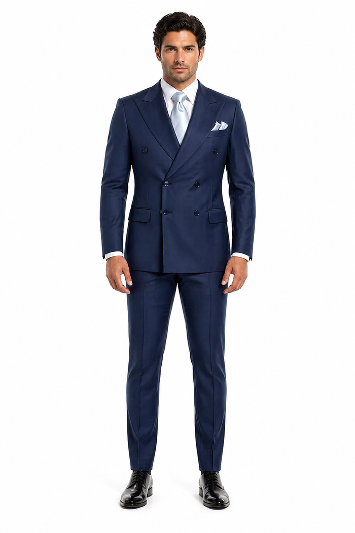 Rossi Man ARTHUR RM2302 Double-Breasted Suit â€“ Sophisticated Tailored Style for Men