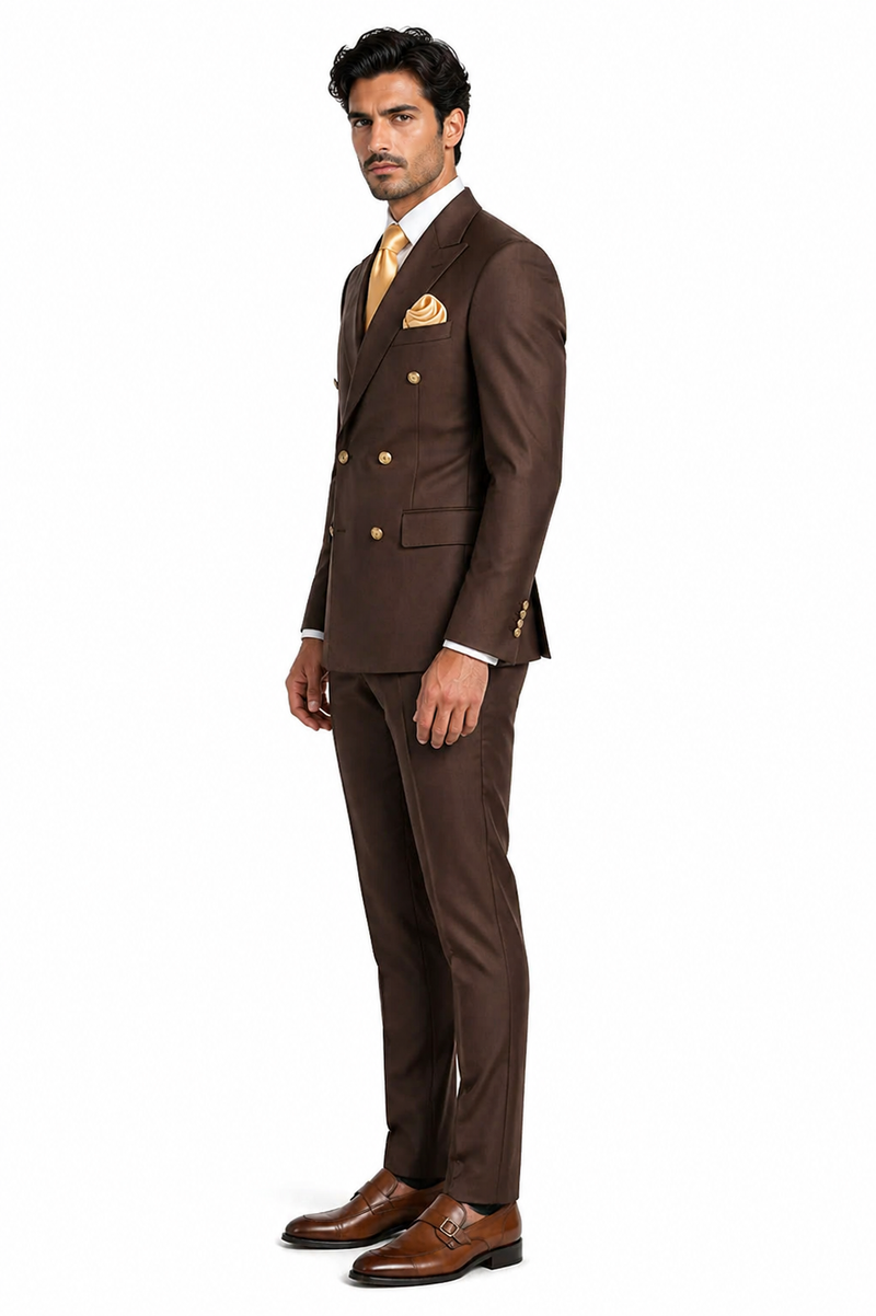Rossi Man ARTHUR RM2303 Double-Breasted Suit â€“ Premium Formalwear for Men