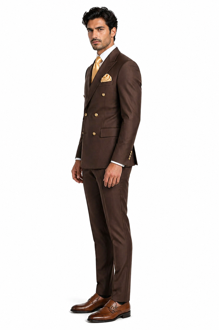 Rossi Man ARTHUR RM2303 Double-Breasted Suit â€“ Premium Formalwear for Men