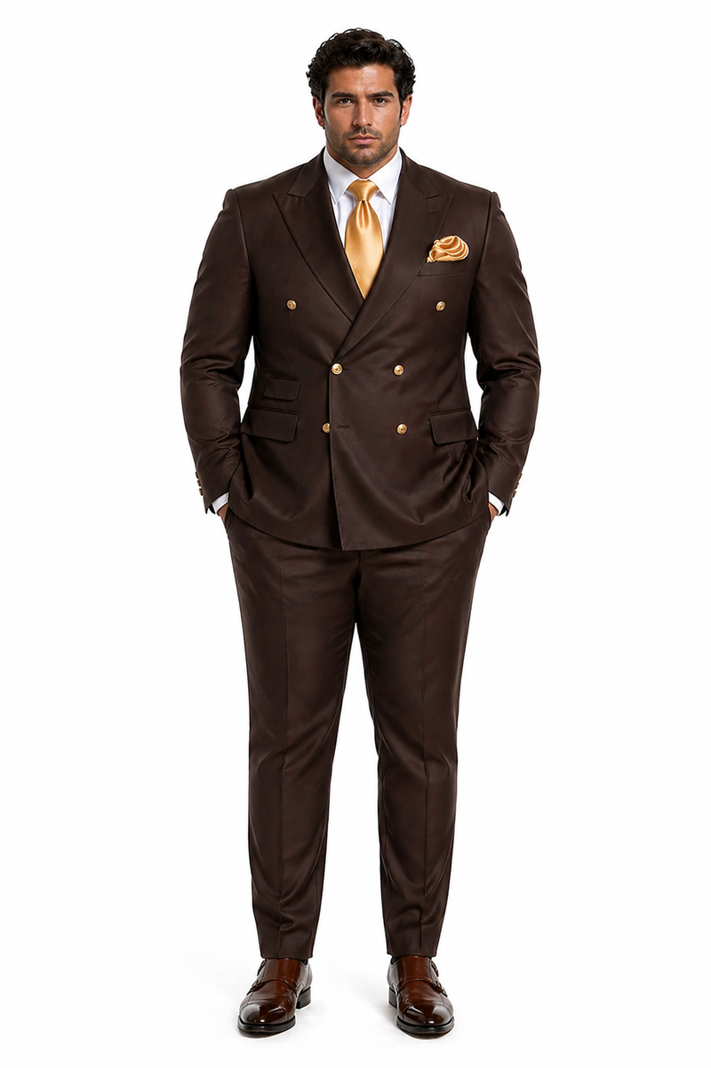 Rossi Man ARTHUR RM2303 Double-Breasted Suit â€“ Premium Formalwear for Men