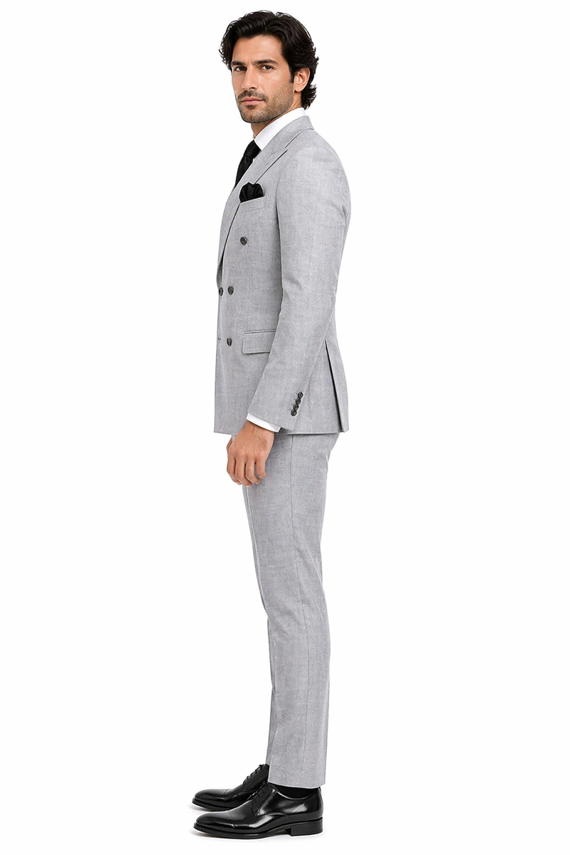 Rossi Man ARTHUR RM2305 Double-Breasted Suit â€“ Elegant Formalwear for Men