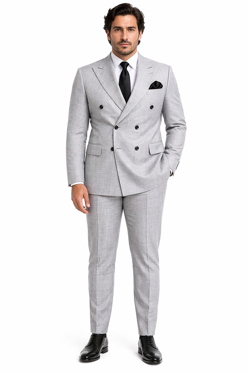 Rossi Man ARTHUR RM2305 Double-Breasted Suit â€“ Elegant Formalwear for Men