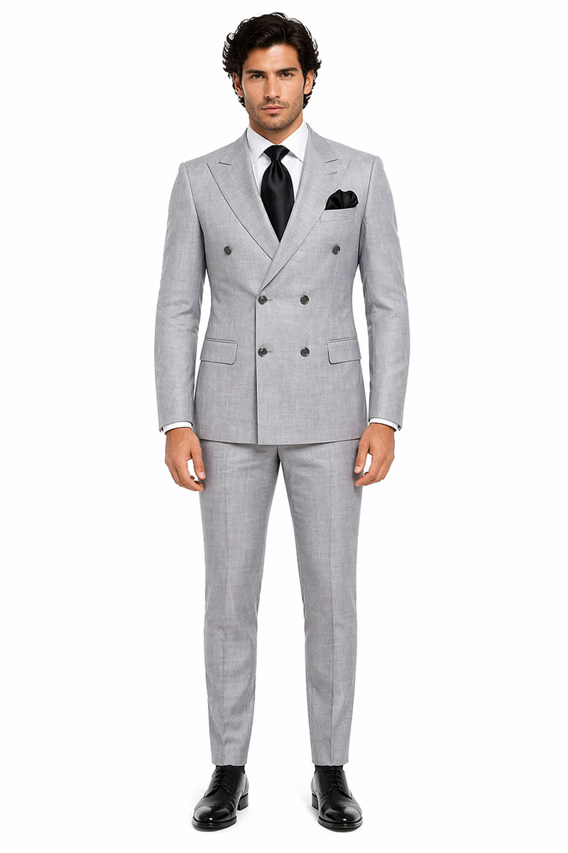Rossi Man ARTHUR RM2305 Double-Breasted Suit â€“ Elegant Formalwear for Men