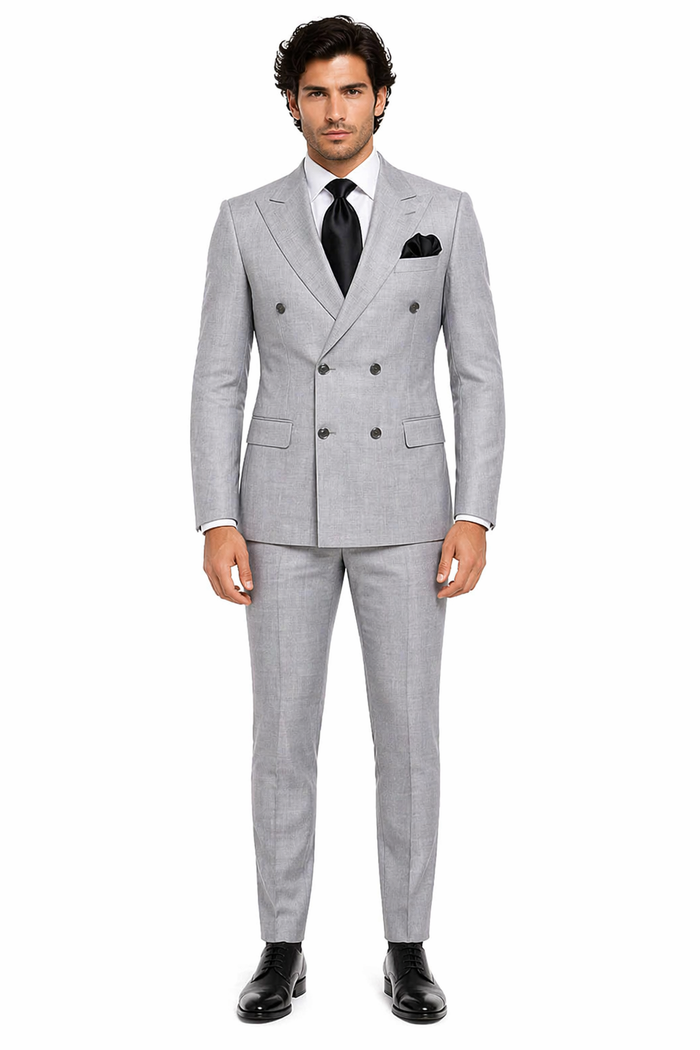Rossi Man ARTHUR RM2305 Double-Breasted Suit â€“ Elegant Formalwear for Men