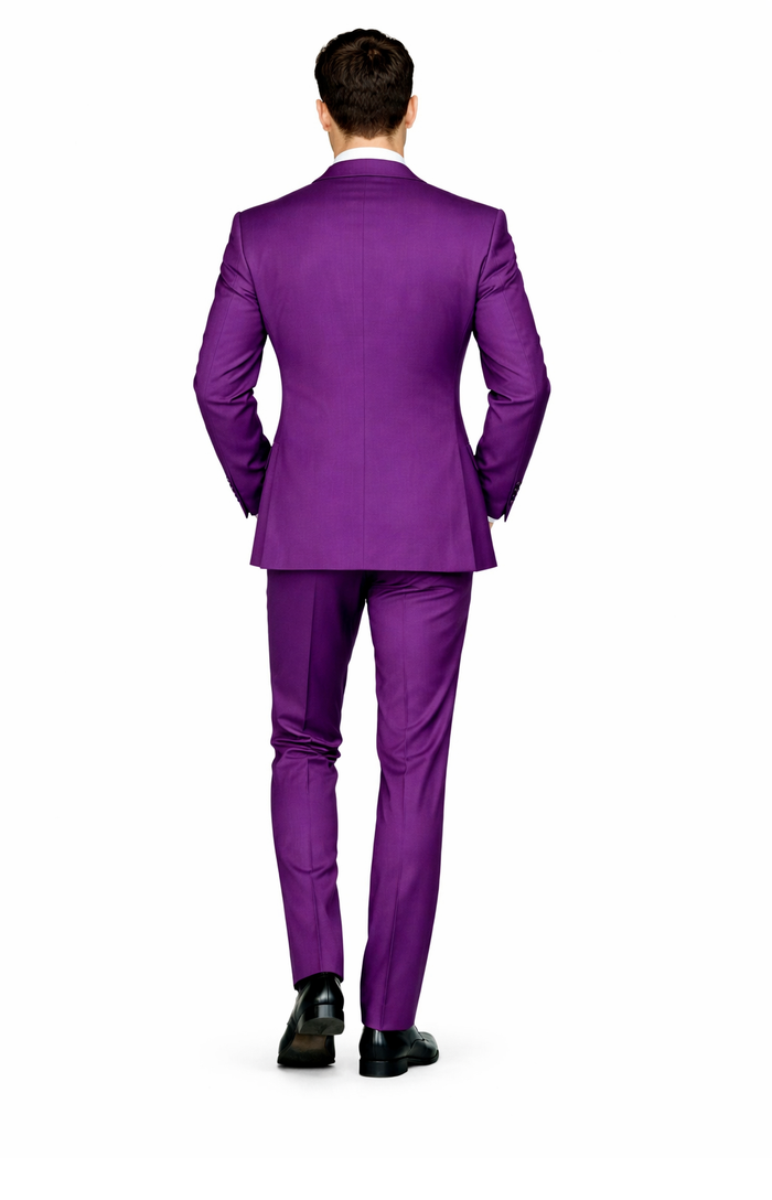 Rossi Man BOND RM1778 Slim Fit 3-Piece Purple Suit â€“ Elegant Tailored Suit for Men