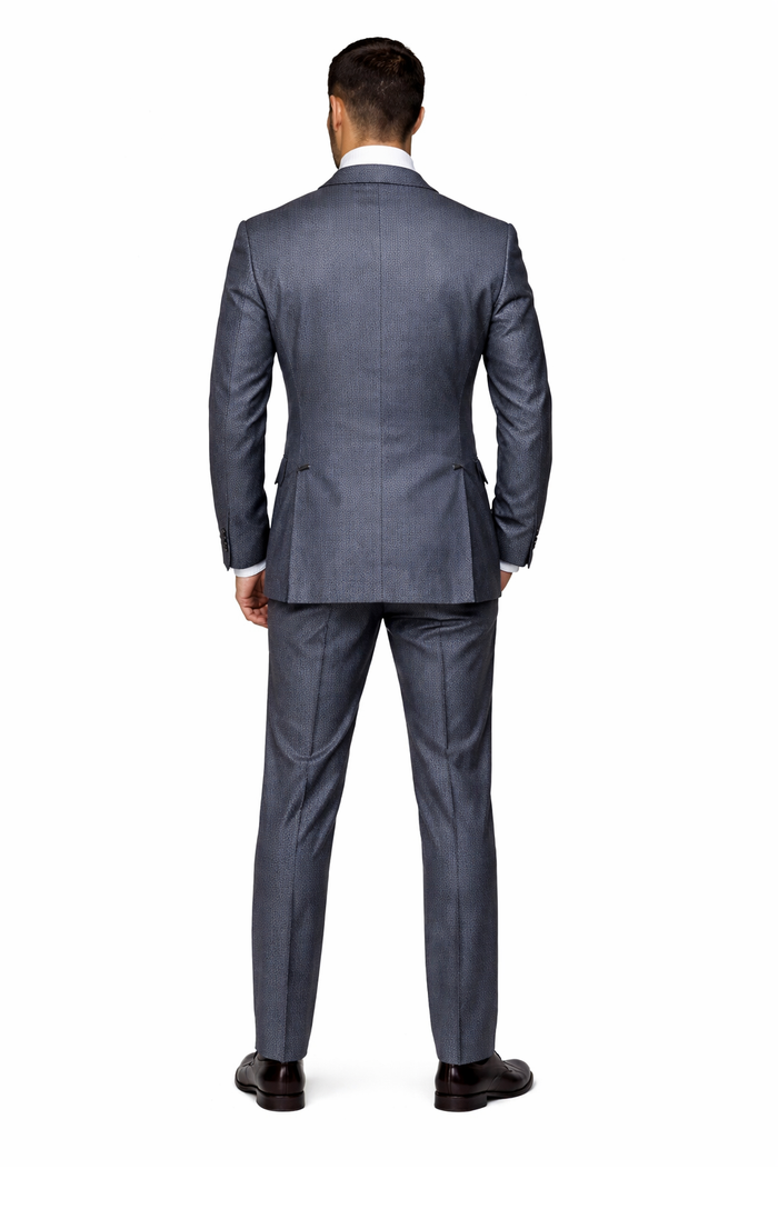 Rossi Man DUKE RM1767 â€“ Slim Fit Steel Grey 3-Piece Suit for Men | Elegant Formalwear