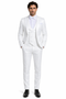 Rossi Man FORD RM1911 â€“ Slim Fit White 3-Piece Suit for Men | Elegant Modern Formalwear