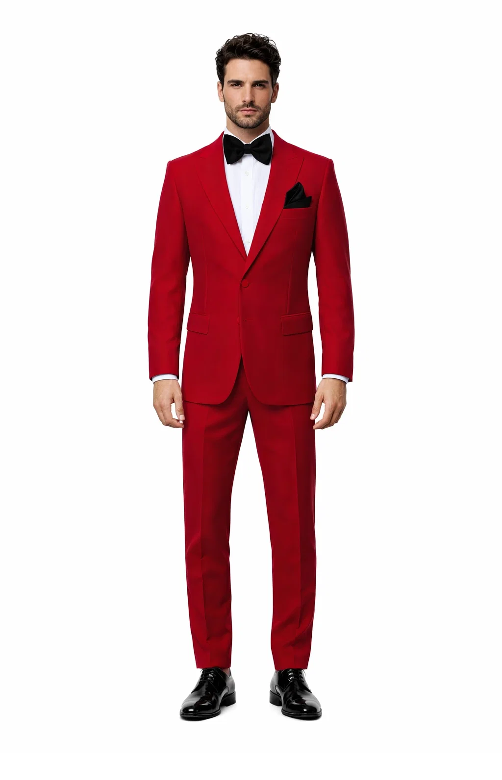 Rossi Man LEO RM1577 â€“ Red Slim Fit 3-Piece Suit for Men | Contemporary Elegance for Formal Occasions