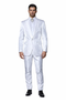 Rossi Man LEO RM1601 â€“ White Slim Fit 3-Piece Suit for Men | Elegant Formalwear Ensemble