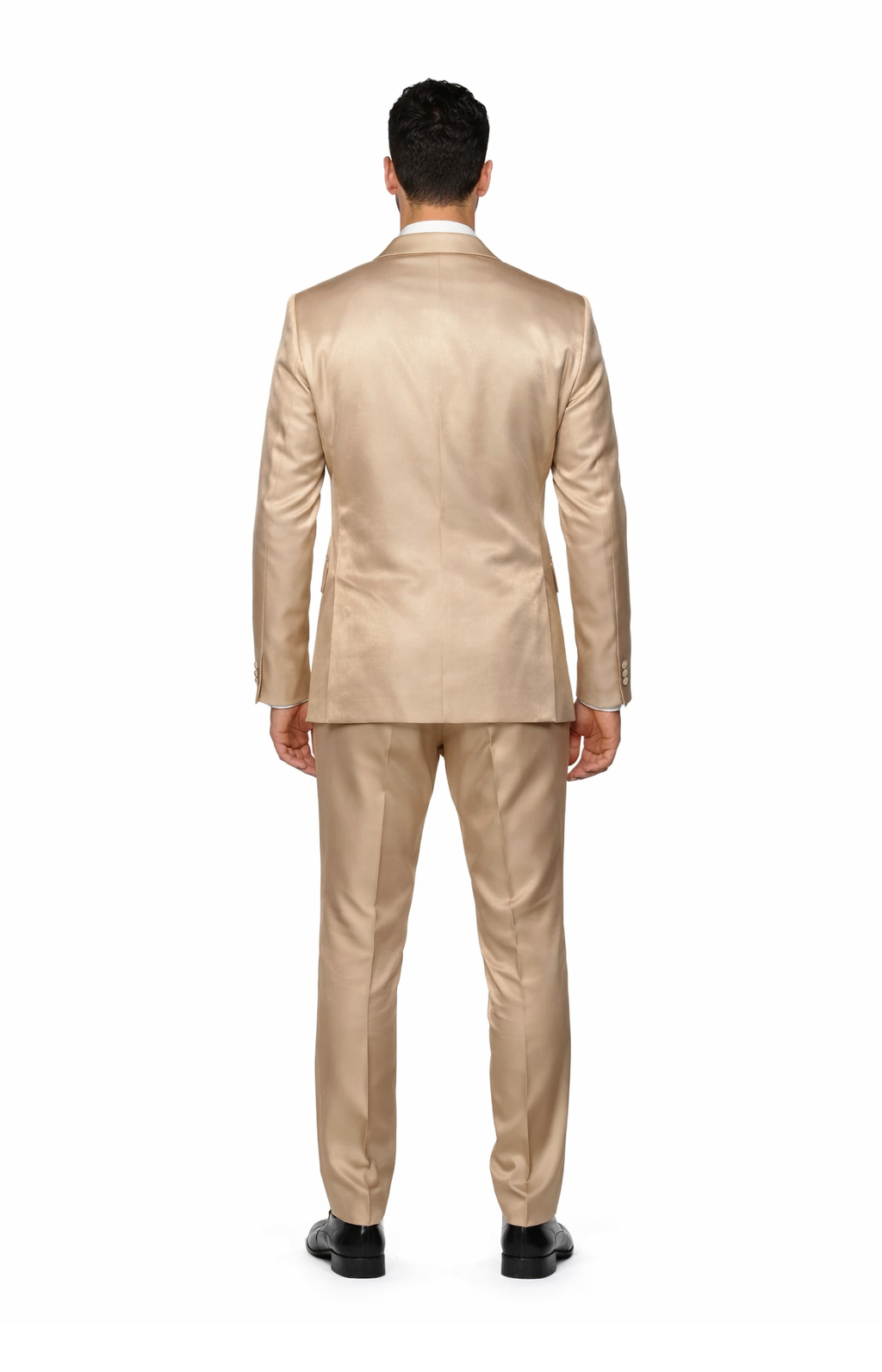 Rossi Man LEO RM1605 â€“ Men's Gold Slim Fit 3-Piece Suit | Elegant Modern Formalwear