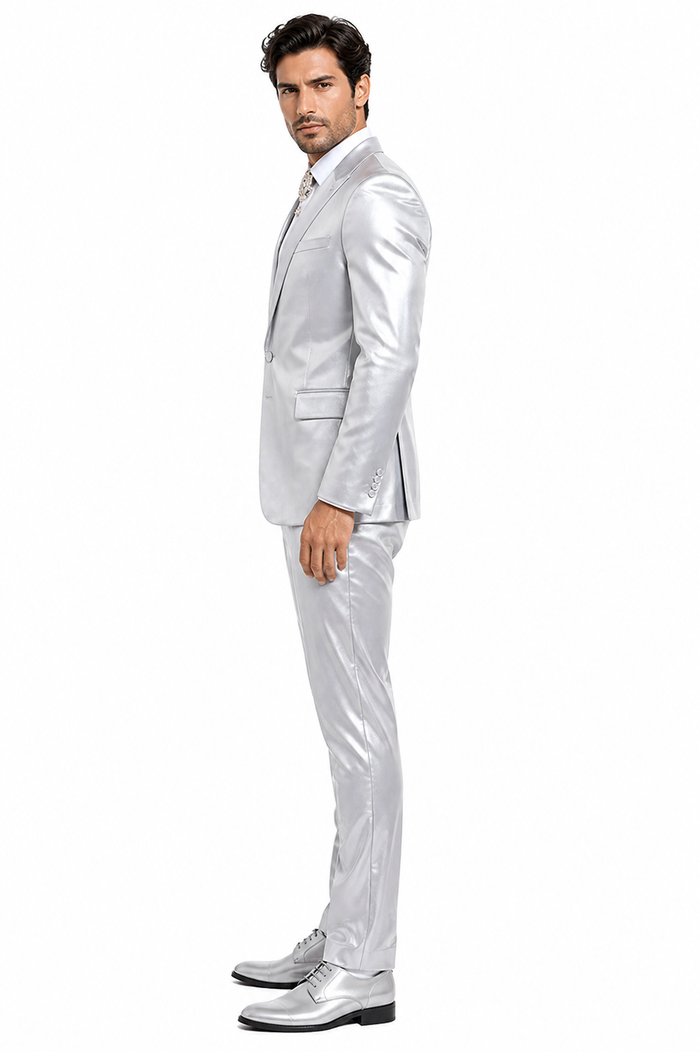 Rossi Man LEO RM1622 â€“ Off-White Slim Fit 3-Piece Designer Suit for Men