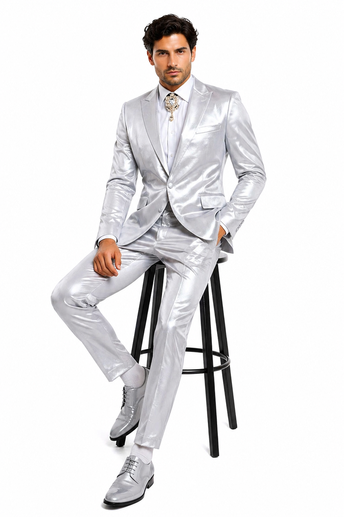 Rossi Man LEO RM1622 â€“ Off-White Slim Fit 3-Piece Designer Suit for Men