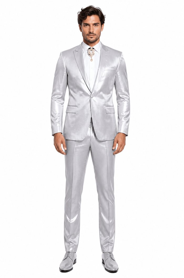 Rossi Man LEO RM1622 â€“ Off-White Slim Fit 3-Piece Designer Suit for Men