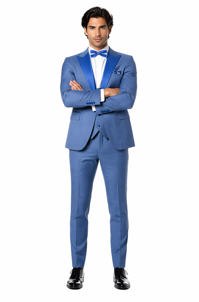 Rossi Man Leo Tuxedo RM1387 â€“ Elegant Slim Fit Formal Wear for Men | Stylish Tuxedo Suit
