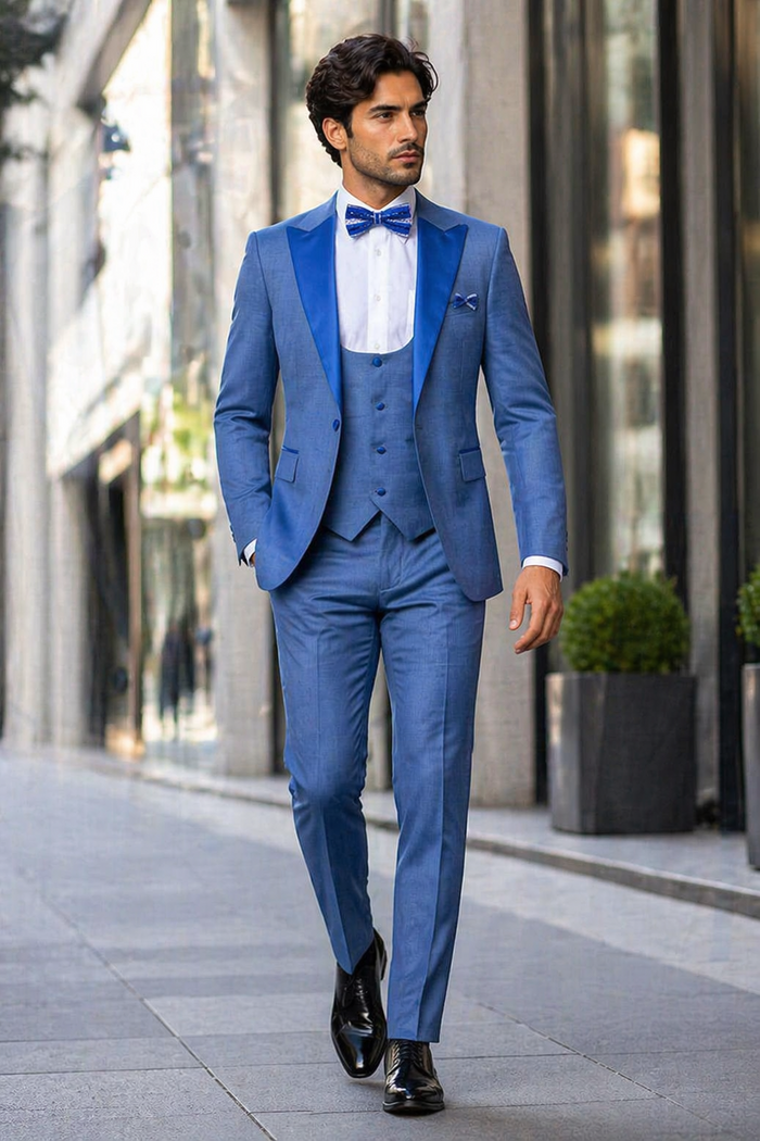 Rossi Man Leo Tuxedo RM1387 â€“ Elegant Slim Fit Formal Wear for Men | Stylish Tuxedo Suit