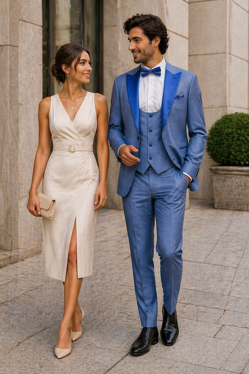 Rossi Man Leo Tuxedo RM1387 â€“ Elegant Slim Fit Formal Wear for Men | Stylish Tuxedo Suit