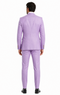 Rossi Man MAX RM1378 Slim Fit 3-Piece Suit â€“ Sophisticated Solid Lavender Suit for Men