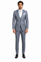 Rossi Man MAX RM1726 Slim Fit 3-Piece Suit â€“ Elegant Grey Pinstripe Formal Suit for Men