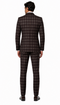 Rossi Man MAX RM1735 Slim Fit 3-Piece Brown Suit Modern Formalwear for Men