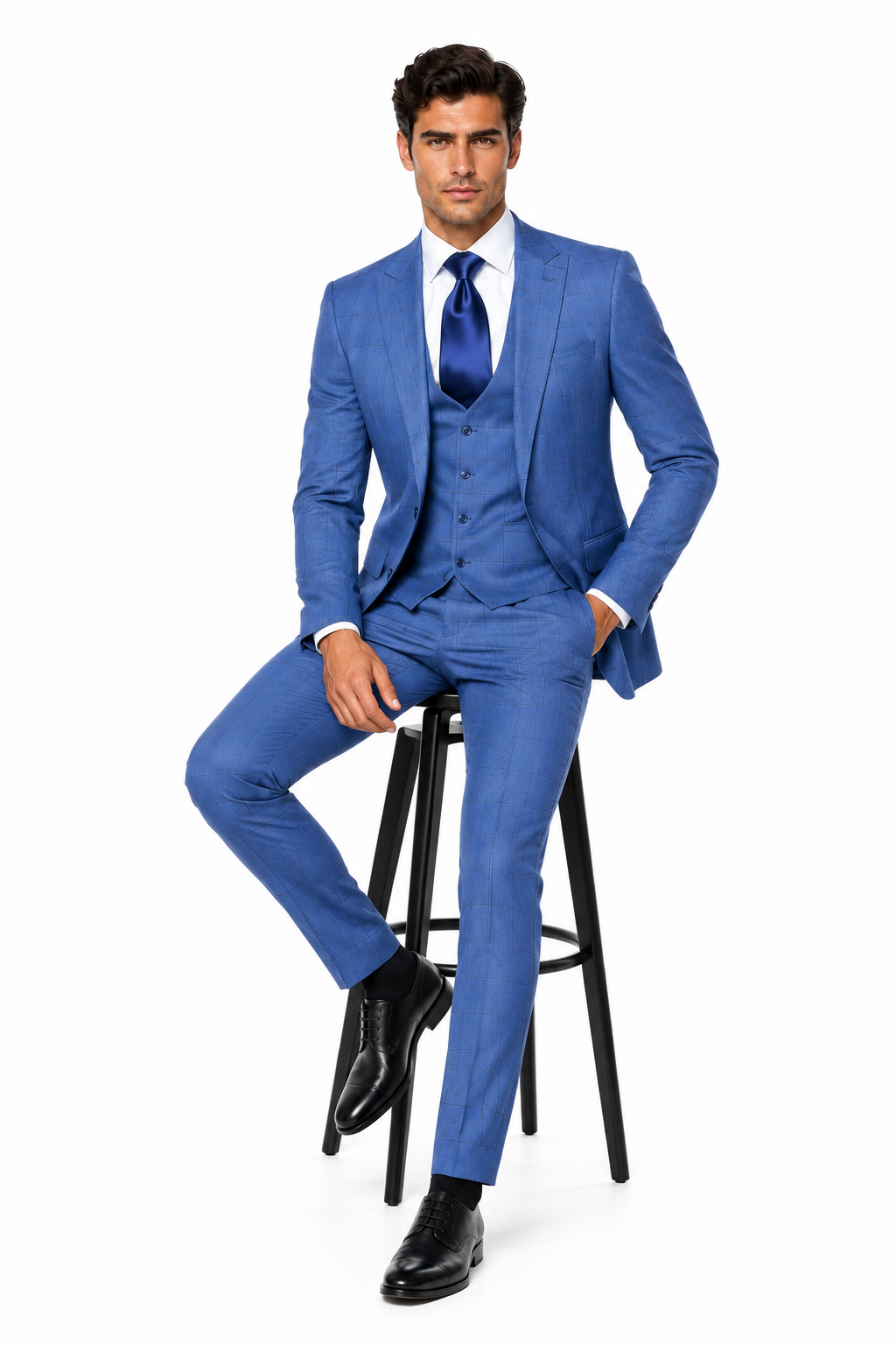 Rossi Man MAX RM1785 Slim Fit 3-Piece Suit â€“ Stylish Formalwear for Men