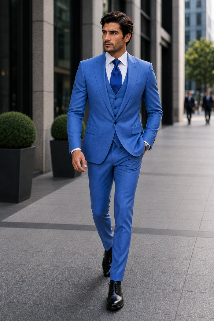 Rossi Man MAX RM1785 Slim Fit 3-Piece Suit â€“ Stylish Formalwear for Men