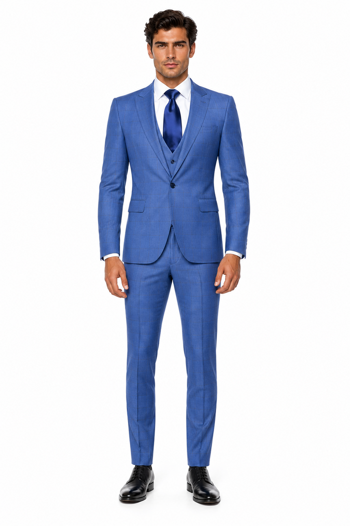 Rossi Man MAX RM1785 Slim Fit 3-Piece Suit â€“ Stylish Formalwear for Men