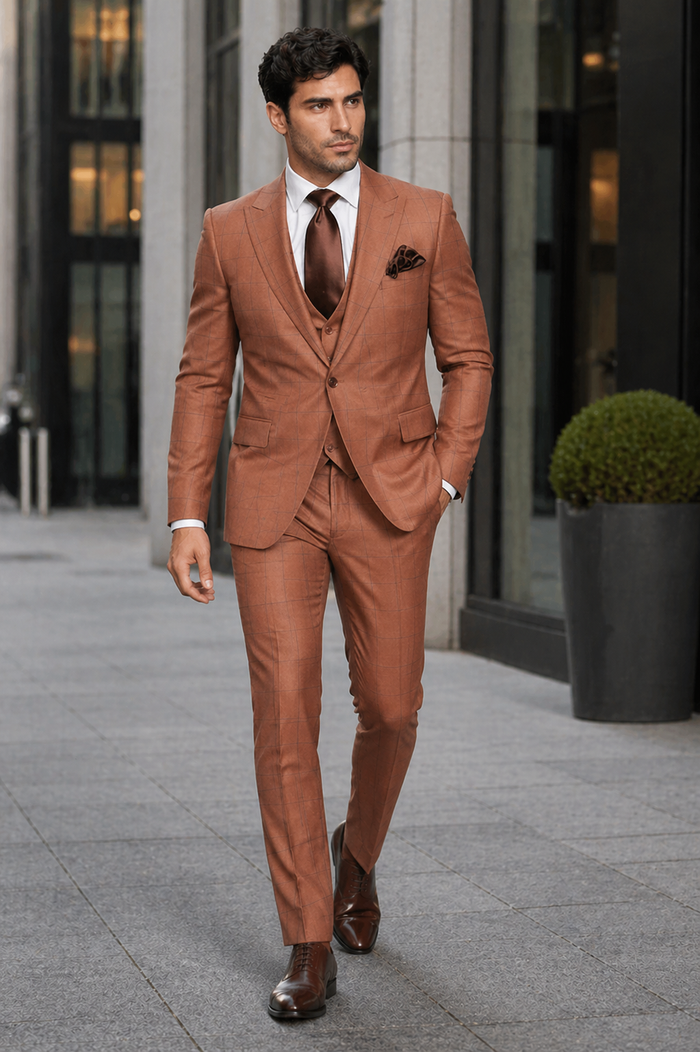 Rossi Man MAX RM1786 Slim Fit 3-Piece Suit â€“ A Modern and Elegant Suit for Men