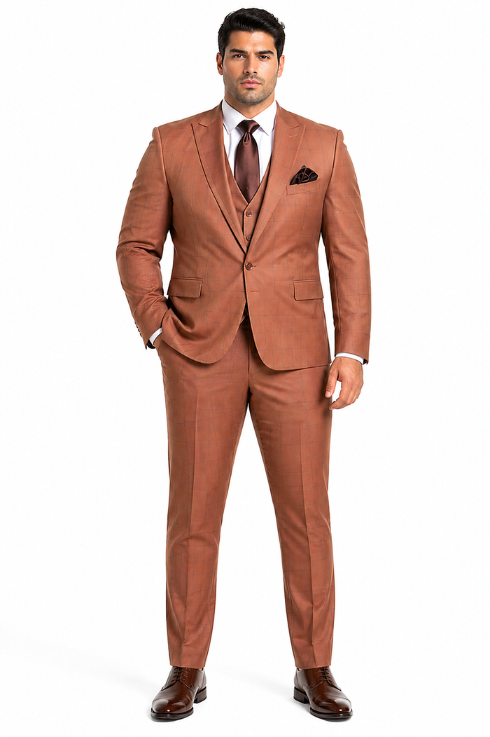 Rossi Man MAX RM1786 Slim Fit 3-Piece Suit â€“ A Modern and Elegant Suit for Men