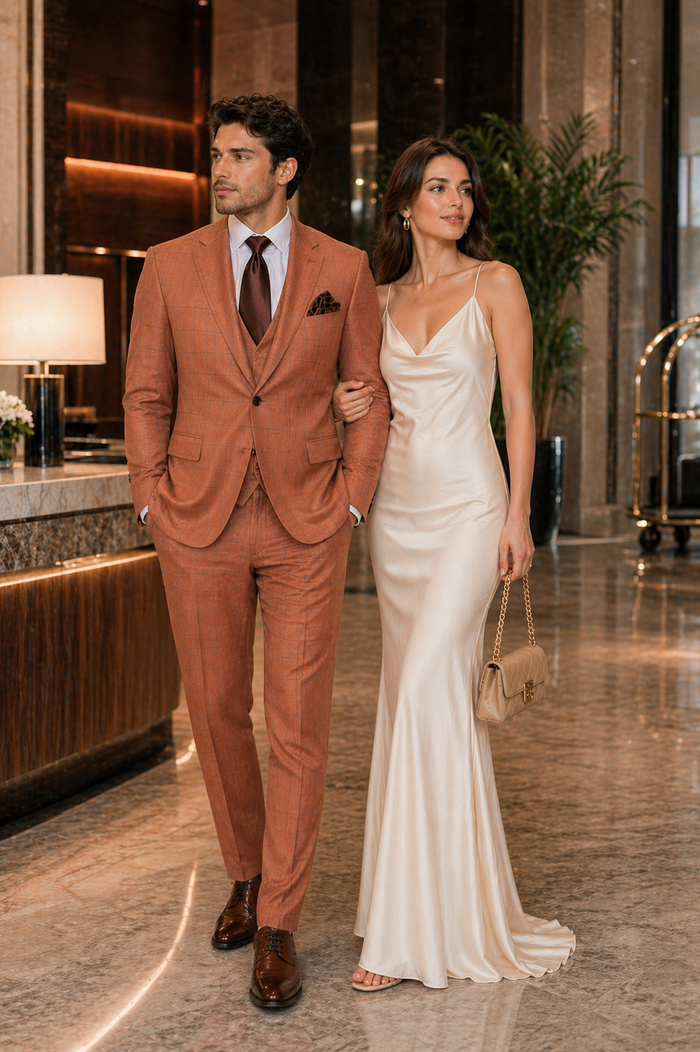 Rossi Man MAX RM1786 Slim Fit 3-Piece Suit â€“ A Modern and Elegant Suit for Men