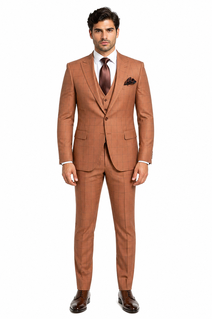 Rossi Man MAX RM1786 Slim Fit 3-Piece Suit â€“ A Modern and Elegant Suit for Men