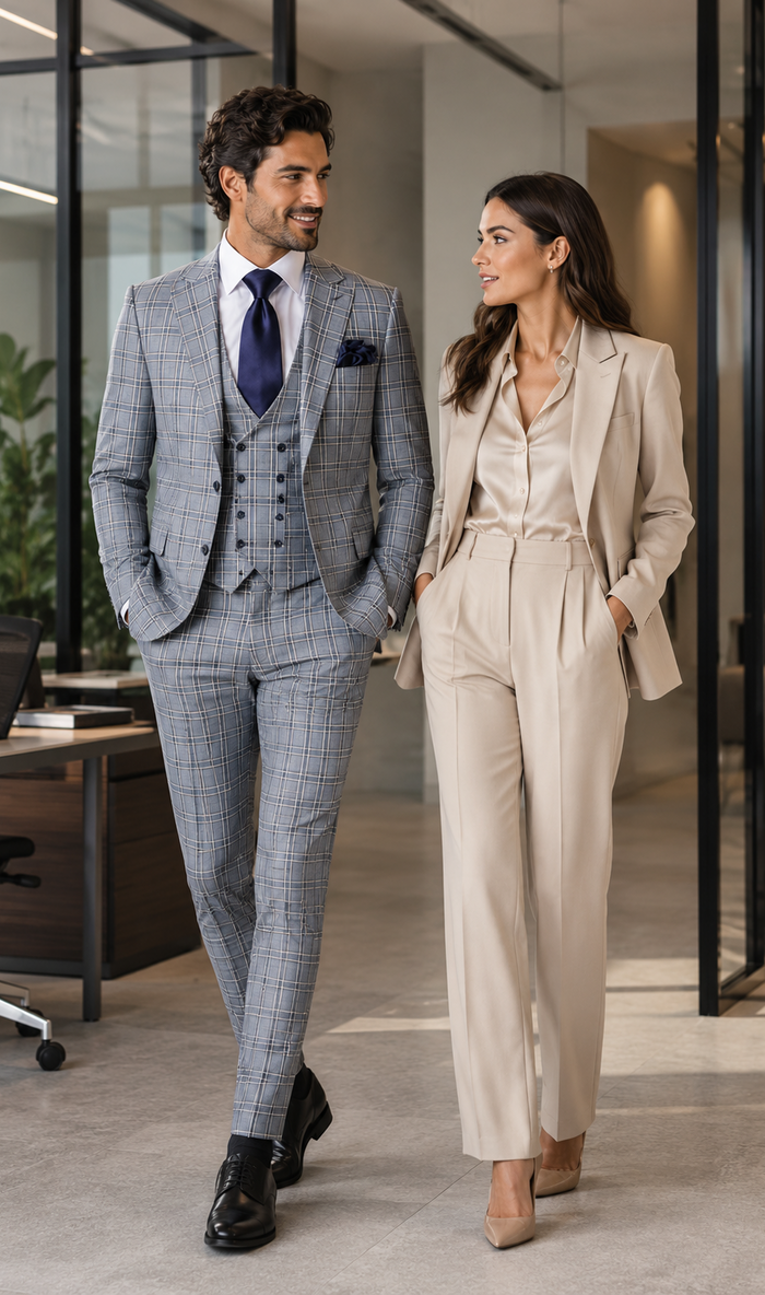 Rossi Man MAX RM1820 Slim Fit 3-Piece Suit â€“ Modern Formal Suit for Men