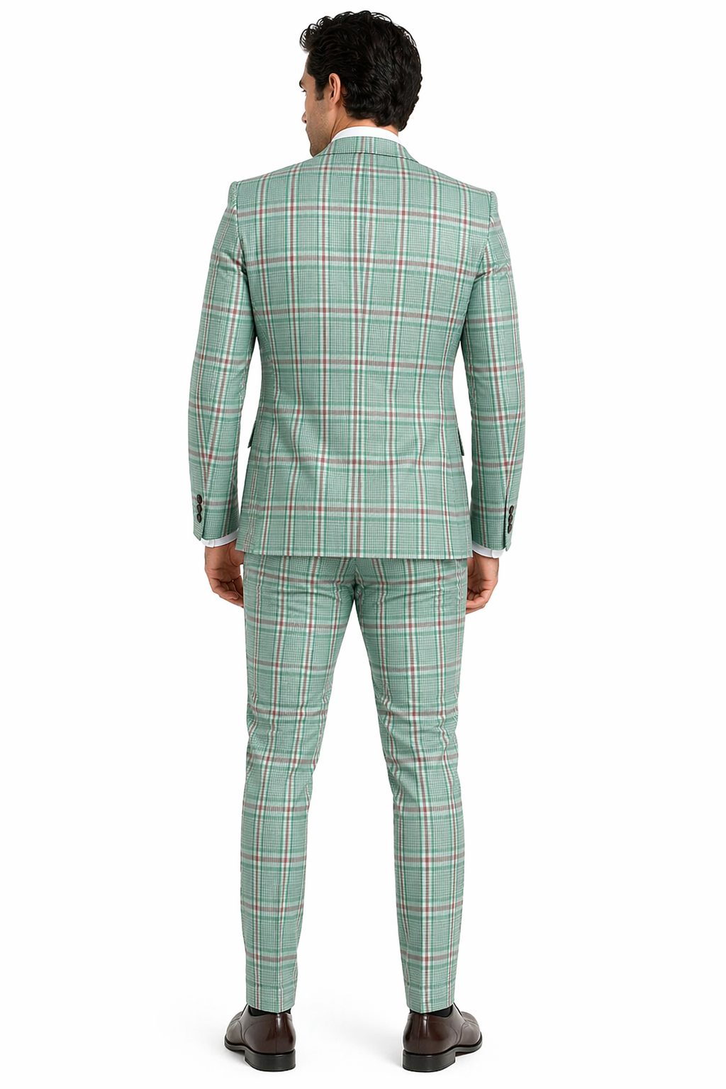 Rossi Man MAX RM1825 Slim Fit 3-Piece Mint Green Suit â€“ Modern Formalwear for Men