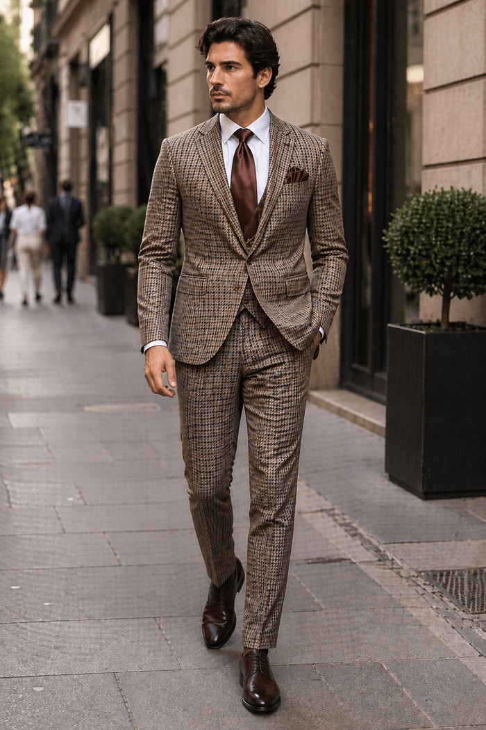 Rossi Man MAX RM1839 Slim Fit 3-Piece Suit â€“ Stylish Formalwear for Men